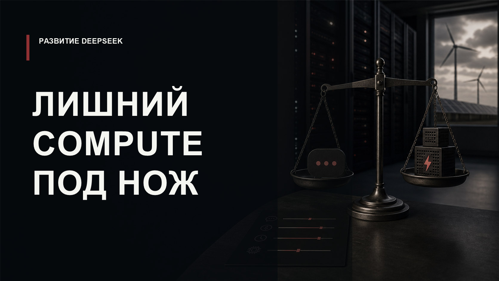 Обложка статьи о DeepSeek, adaptive compute и сокращении лишних вычислений в reasoning-моделях