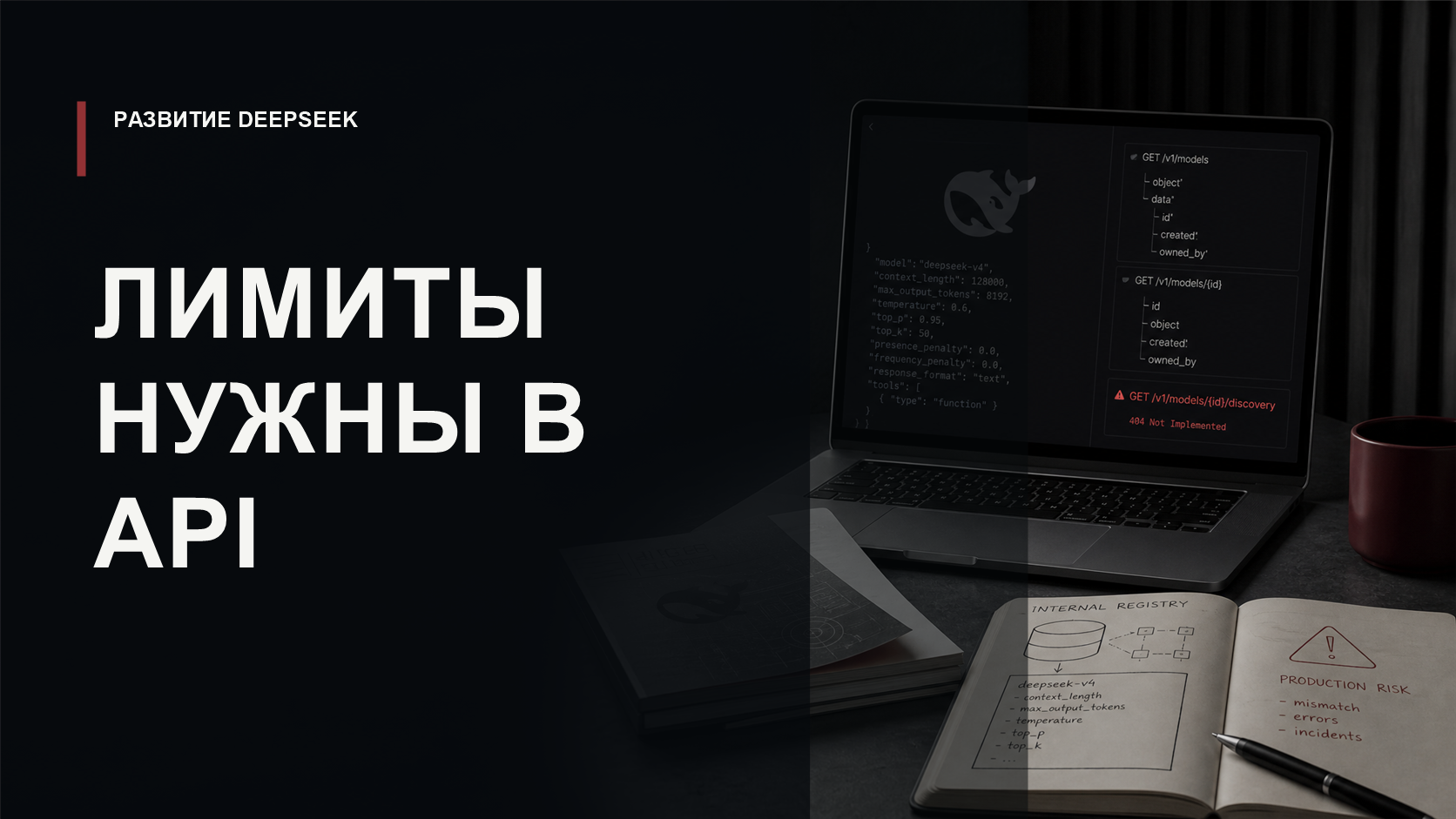 Обложка статьи о метаданных DeepSeek API и лимитах моделей для разработчиков