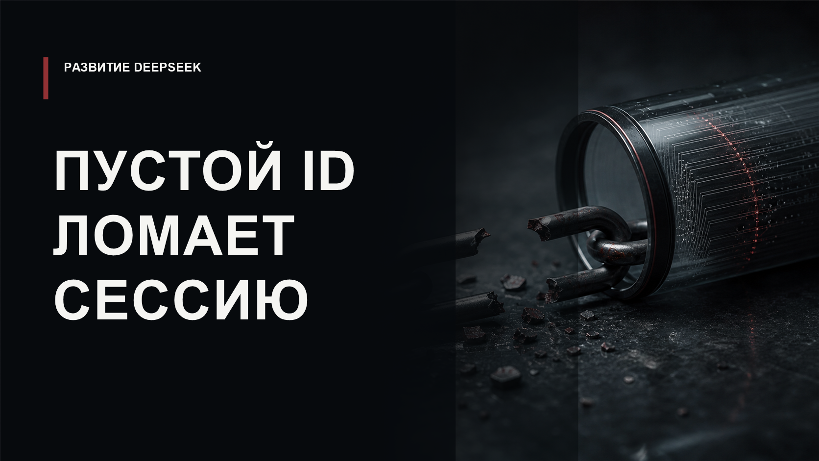 Обложка статьи о пустом callId, который блокирует восстановление сессии в DeepSeek Harness
