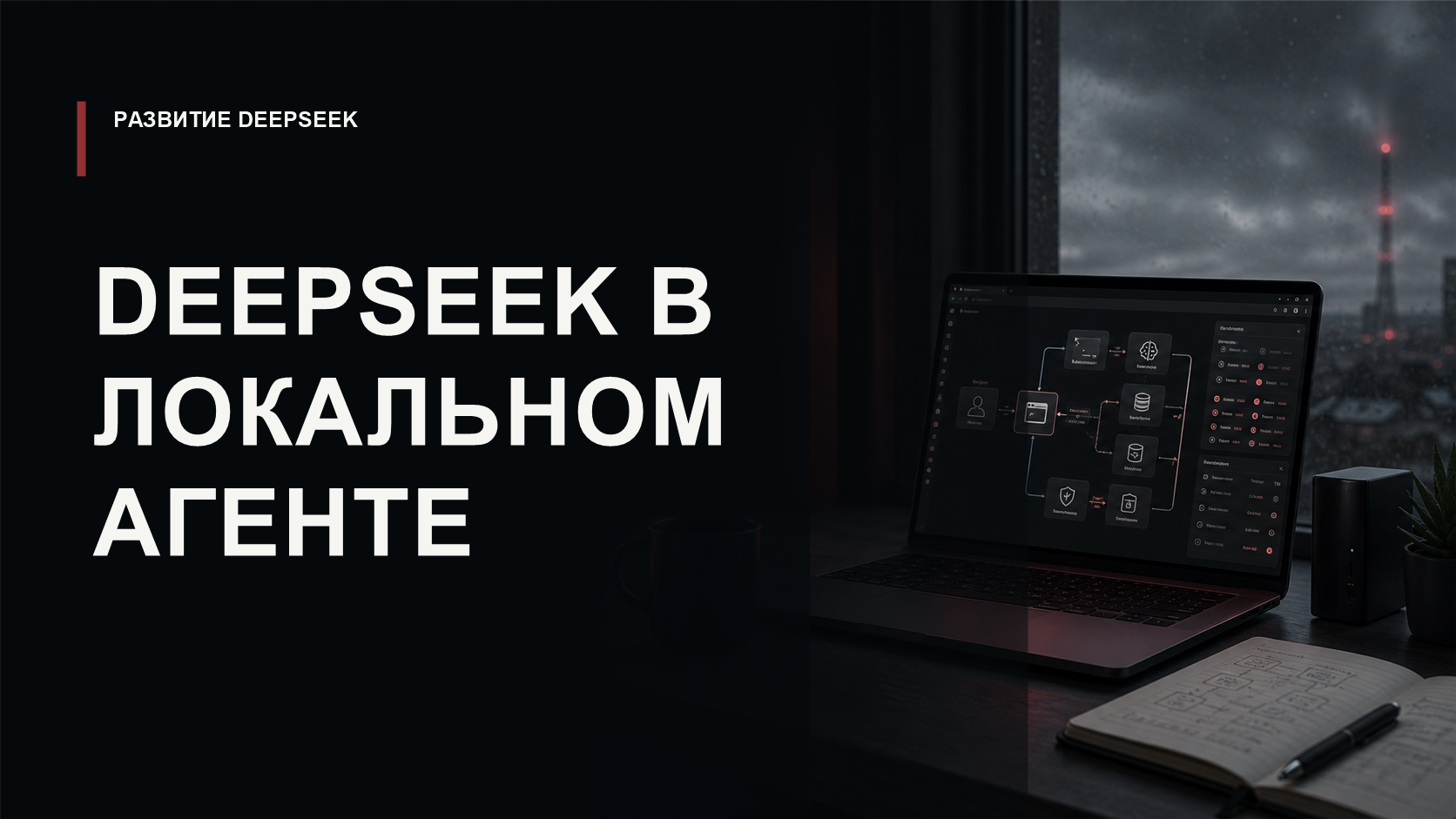 Обложка статьи о DeepSeek в локальном агенте через браузерную оркестрацию