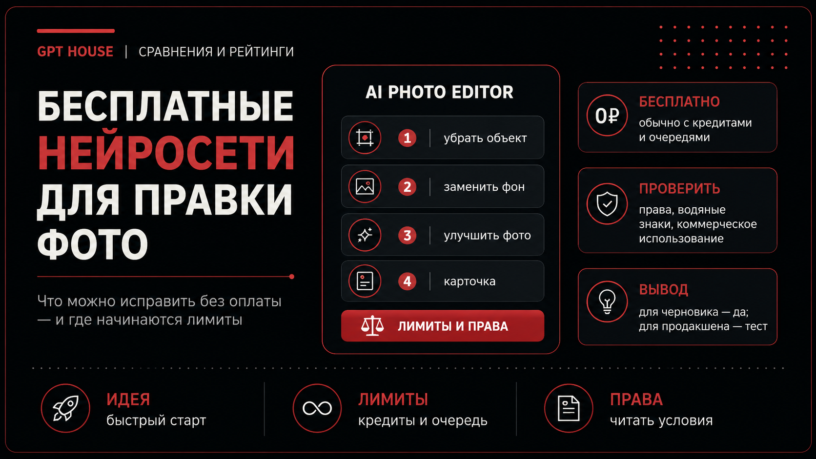 Бесплатные нейросети для редактирования фото и ограничения бесплатного режима