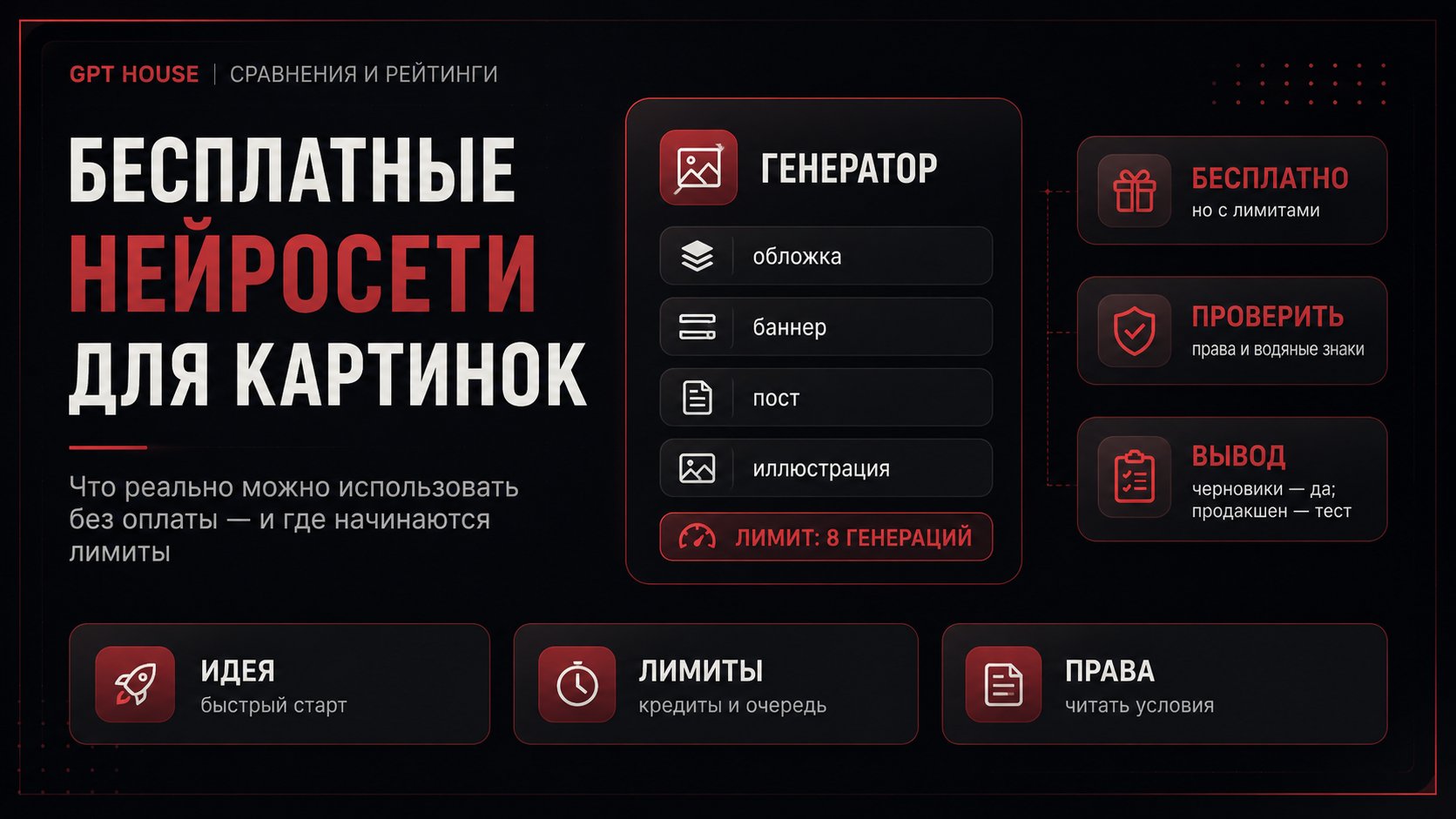 Бесплатные нейросети для создания картинок и сравнение лимитов сервисов