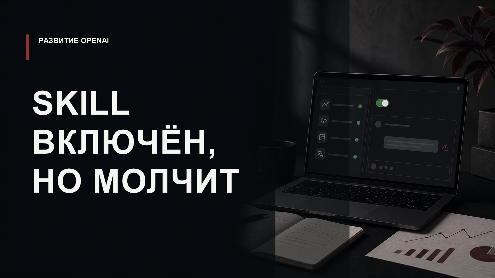 Обложка статьи о рассинхронизации ChatGPT Business Skills между интерфейсом и runtime