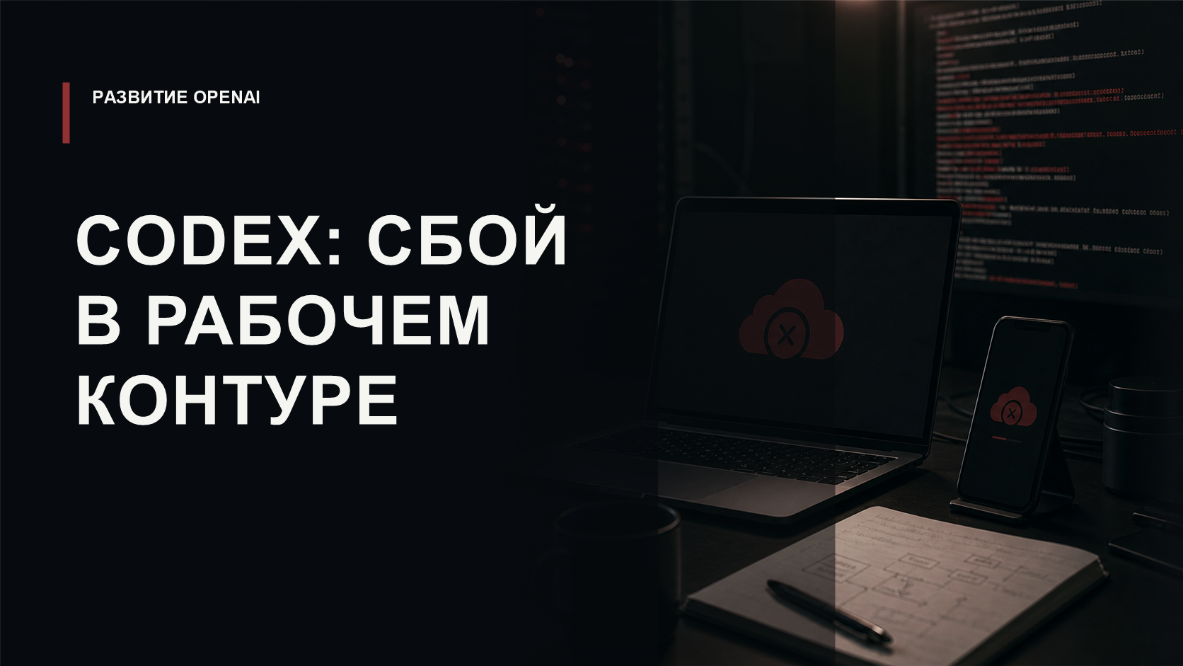 Обложка статьи о сбое доступа к OpenAI Codex и рисках агентной разработки