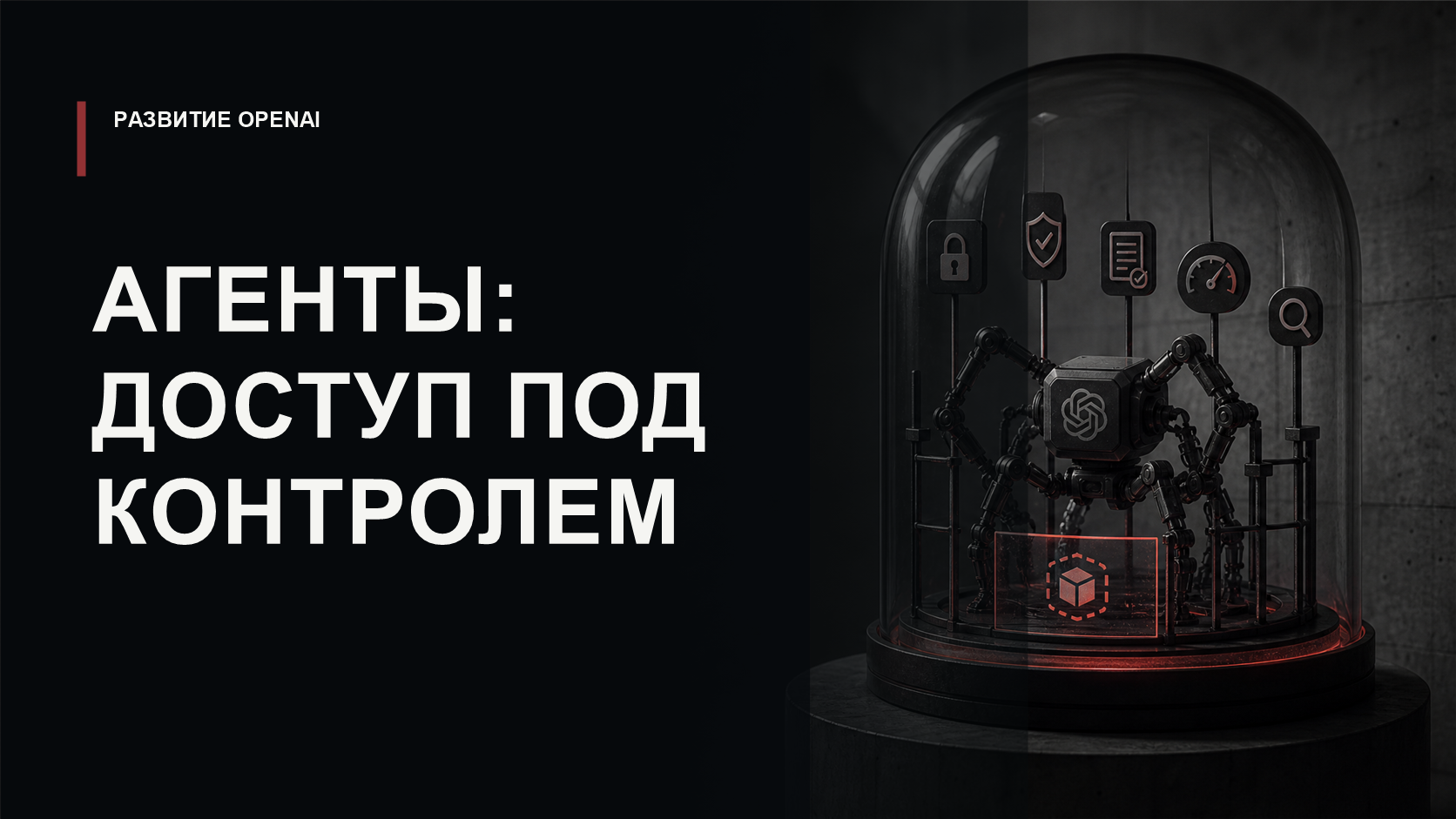 Обложка статьи о контроле доступа и безопасном запуске агентных систем OpenAI в продакшене.