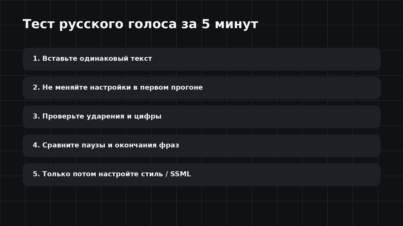Как проверить качество русского AI-голоса