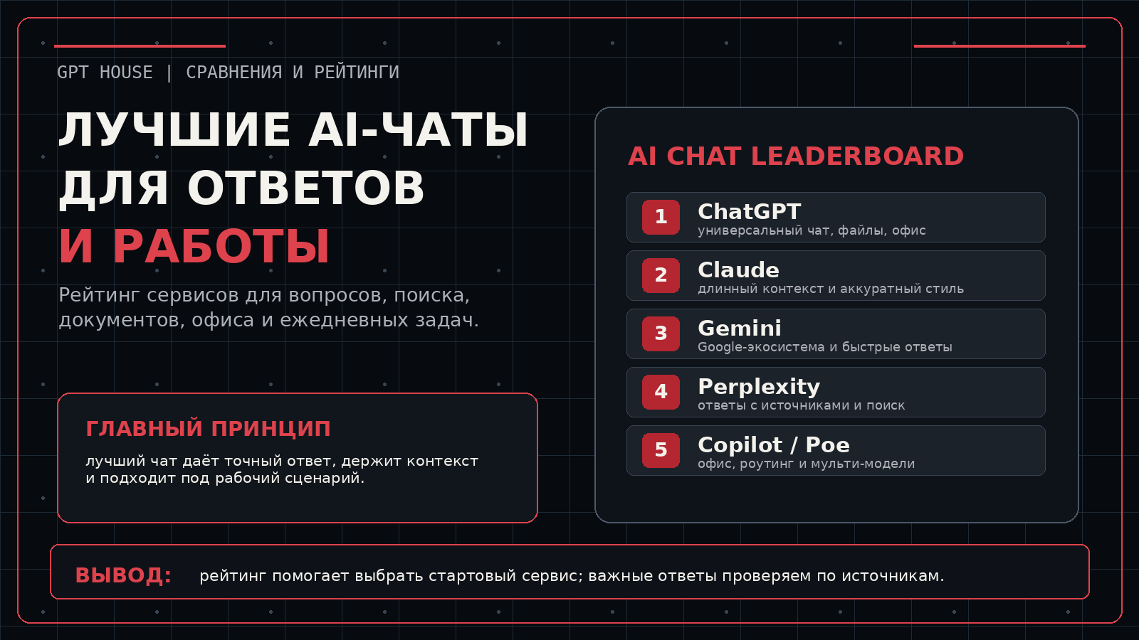 Рейтинг AI-чатов 2026