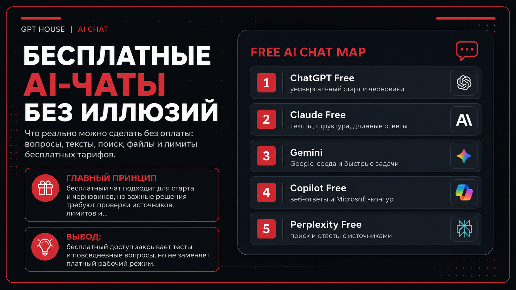 Обложка про бесплатные AI-чаты